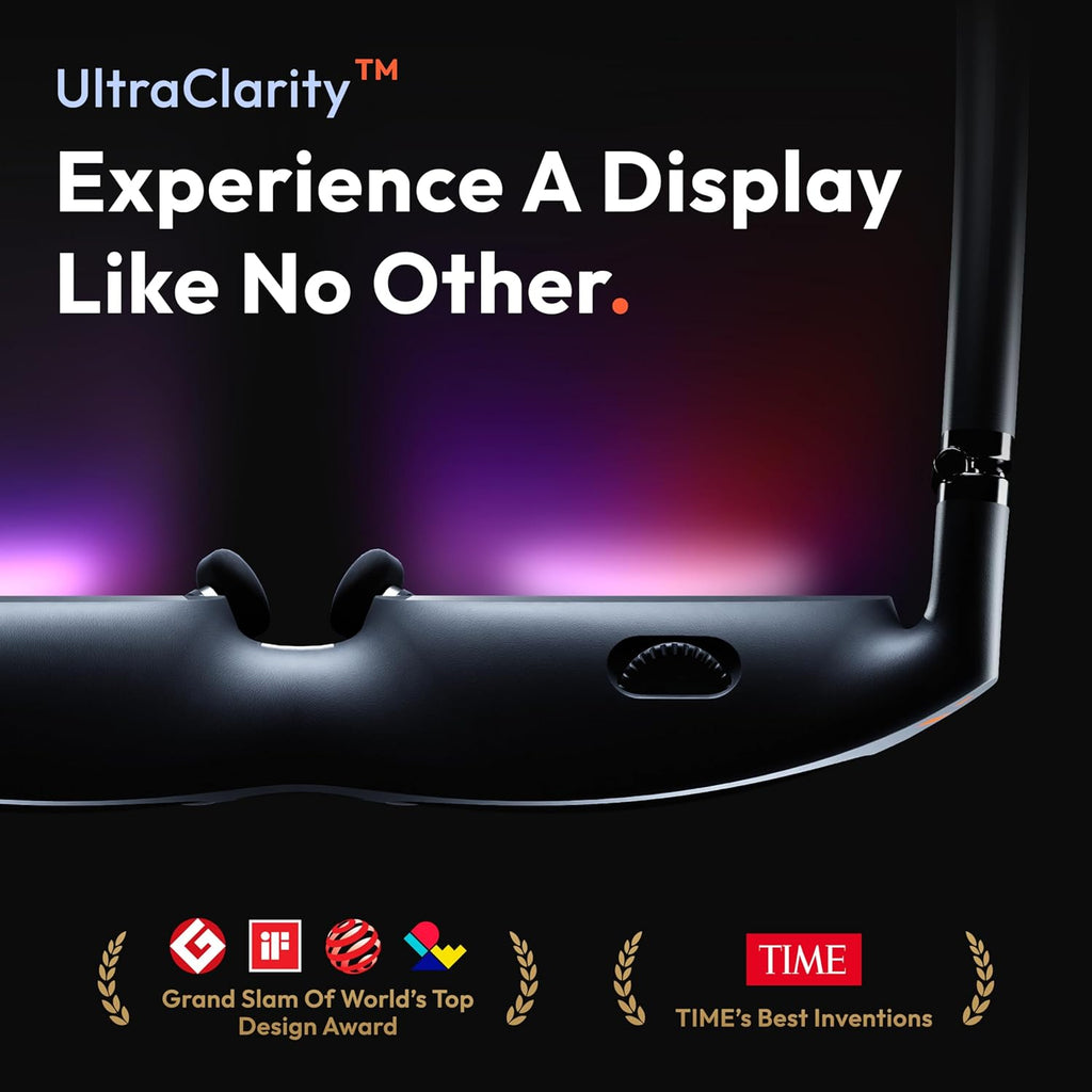 VITURE Pro XR/AR Glasses, 135" 120Hz 1000Nits Display, Harman Audio,Electrochromic Film,Myopia Adjustments,for iPhone 17/16/15/Android/Mac/PC/Steam Deck-Used Like New
