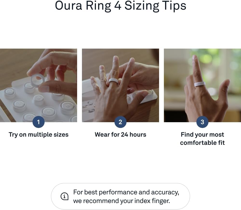 Oura Ring 4 - Silver - Size 11 - Sleep, Activity, Women's Health, AI Advisor, Up to 8 Days of Battery Life, Size Before You Buy, Android & iOS Compatible
