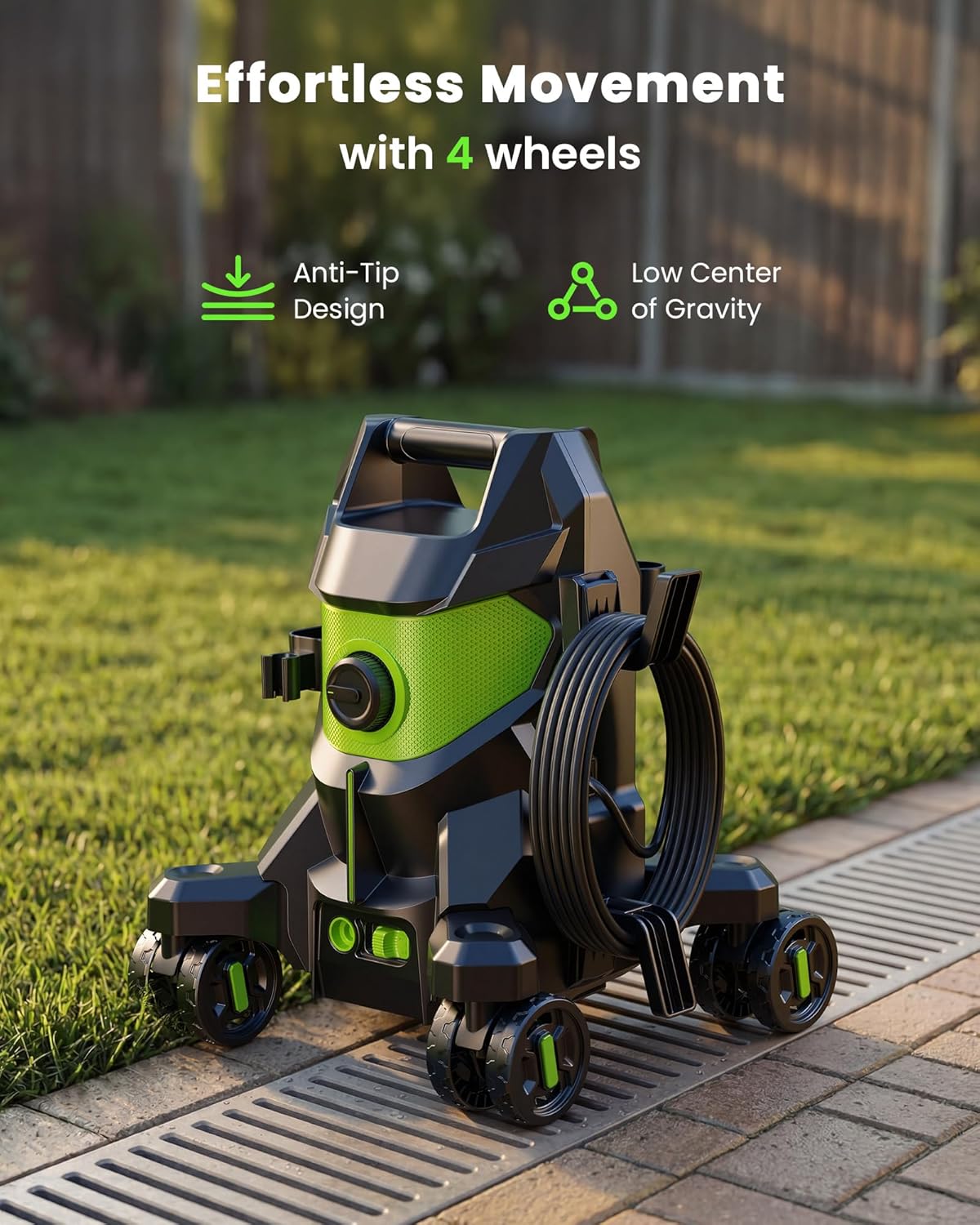 Pressure Washer, Power Washers 5000PSI, 3.0GPM with 4 Quick Connect Nozzles, High Pressure Cleaner with Foam Cannon for Car,Driveway, Patio, Fence