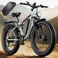 4000W Dual Motor Ebike with 52V 25Ah Removable Battery for Adults,Max Speed 38MPH Up to 100 Miles,24" Fat Tire Electric Bike for Snow Off-Road Commuter E-Bike for Men