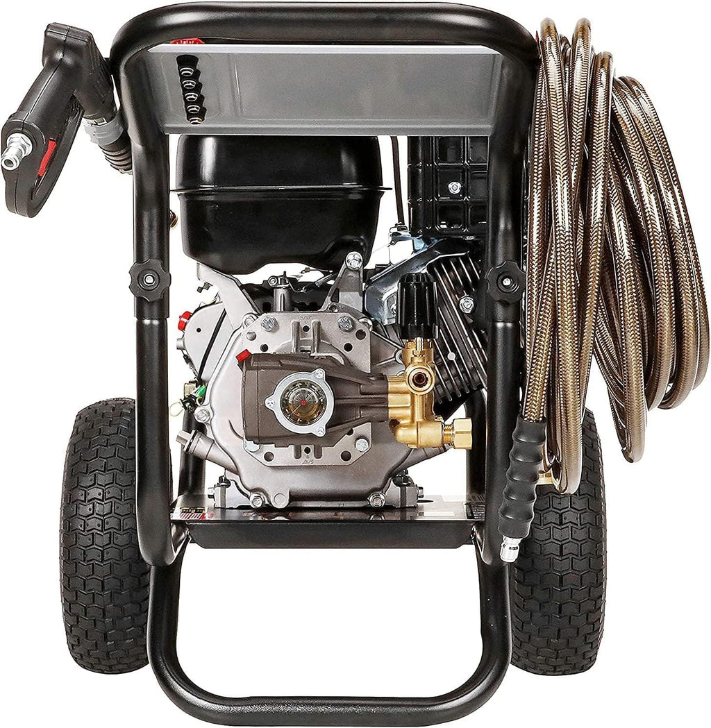 Simpson 4400 PSI Gas Pressure Washer, 4.0 GPM Commercial Power Washer, Cold Water, 50' Hose, PowerShot, 49-State Compliant (PS60843) - Black