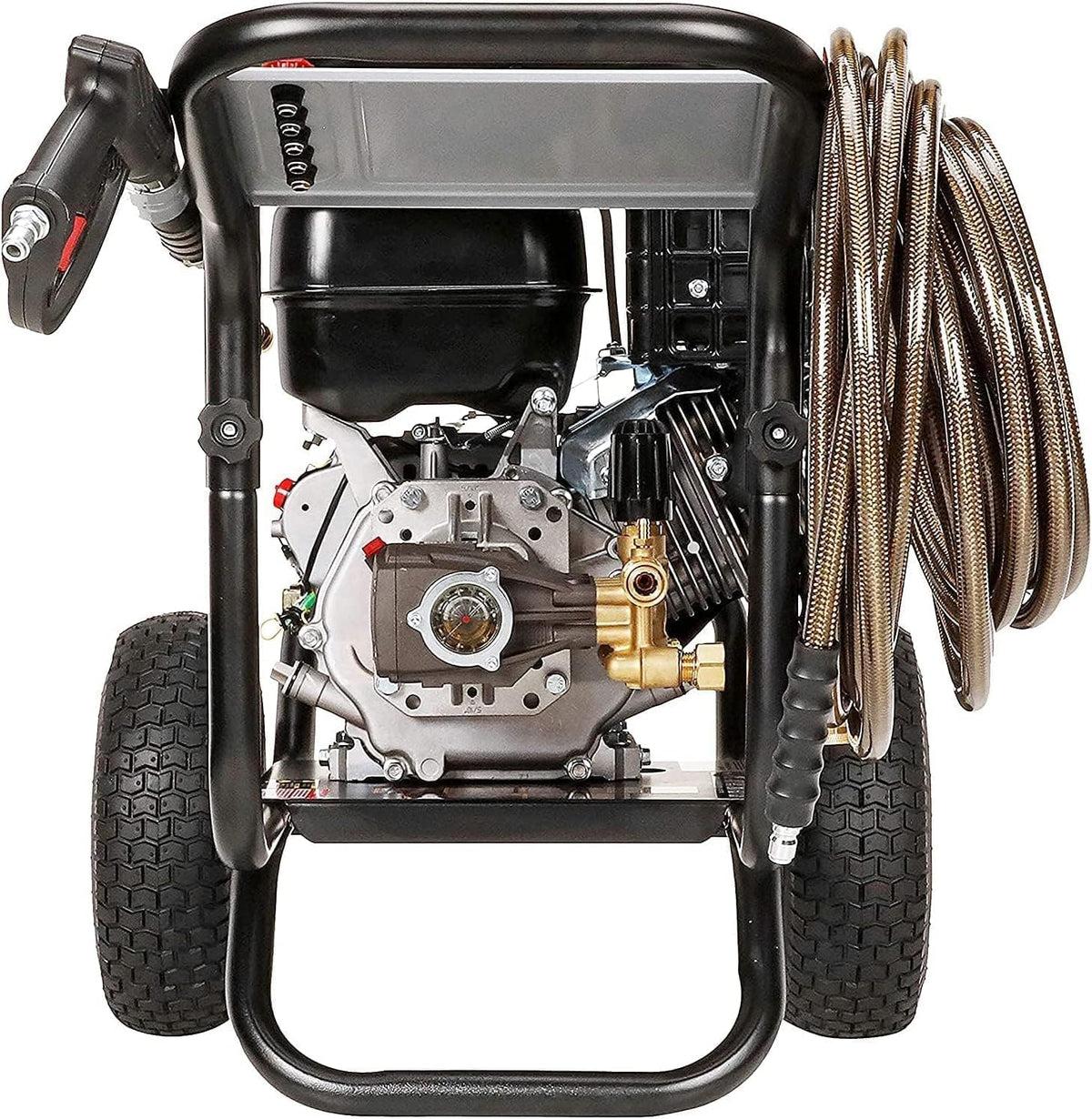 Simpson 4400 PSI Gas Pressure Washer, 4.0 GPM Commercial Power Washer, Cold Water, 50' Hose, PowerShot, 49-State Compliant (PS60843) - Black
