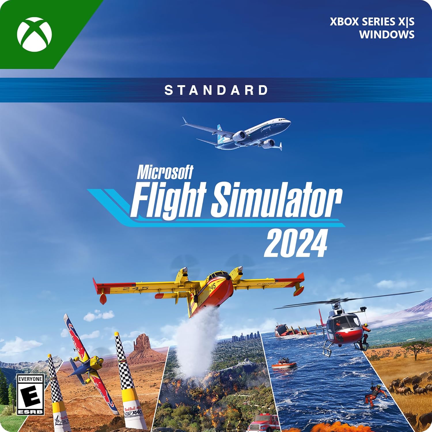Thrustmaster Hotas One + Microsoft Flight Simulator 2024 Standard Digital Code – Play on Xbox Series X|S and Windows PC