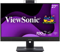 ViewSonic VG2757V-2K 27 Inch 1440p Video Conference Docking Monitor with Windows Hello Compatible IR Webcam, Advanced Ergonomics, and 90W USB C for Home and Office (Renewed)