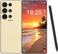 I25U 5G Unlocked Phones,6.9" HD,8000mAh Battery,Android 15.0 Smartphone,8+256GB,72+108MP Camera,Built-in Stylus Pen,5G Dual SIM Cards/Face Unlock/Fingerprint Unlock/GPS.(Gold)