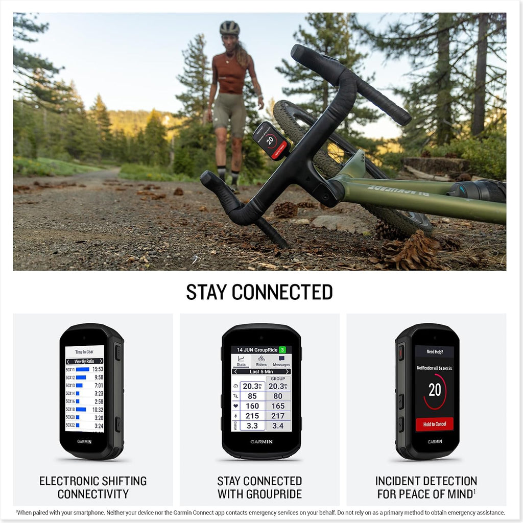 Garmin® Edge® 550, Compact GPS Cycling Computer, Vivid Color Display, Bike-Specific Mapping, Advanced Training and Performance Insights