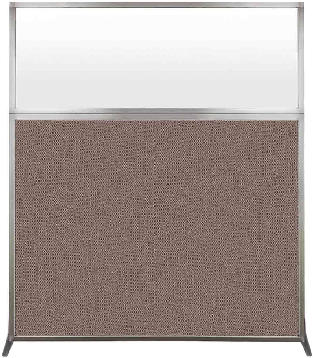 Versare Hush Screen Portable Room Divider | Workstation Wall Divider | Freestanding Privacy Hush Panels | Frosted Windows | Fabric Office Divider Screen | Great for Room Separation