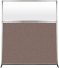 Versare Hush Screen Portable Room Divider | Workstation Wall Divider | Freestanding Privacy Hush Panels | Frosted Windows | Fabric Office Divider Screen | Great for Room Separation