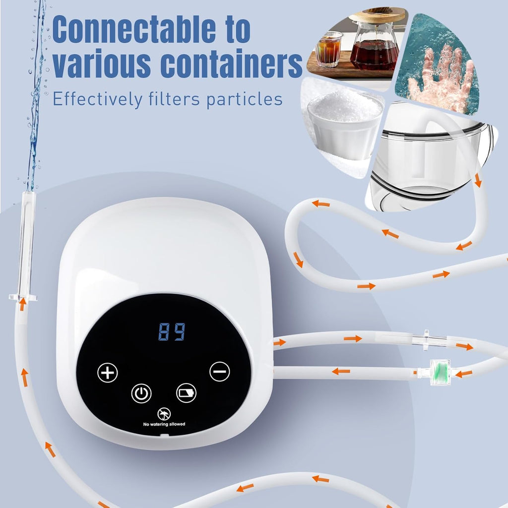 Electric Enema Kit for Colon Cleanse, Adjustable Water Flow with LCD Display, External Water Supply System, Multi-Nozzle Enema Cleanser for Women and Men