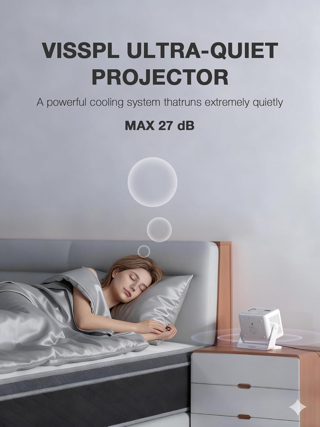 Now with Netflix & 2500ANSI 4K Smart Projector with WiFi and Bluetooth, Auto Focus & Keystone Portable Print Server Mini Projector with Stand, Outdoor Home Theater Small Proyector for bedroom