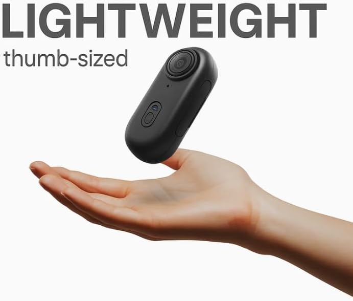 Deedlite Visus Cam Mini 4k POV Camera, 4S Vision WiFi Body Camera with 150Min Battery, Thumb-Sized Wearable Camcorder, Waterproof Helmet Cam for Motorcycle/Cycling/Vlogging, Hands-Free Recording