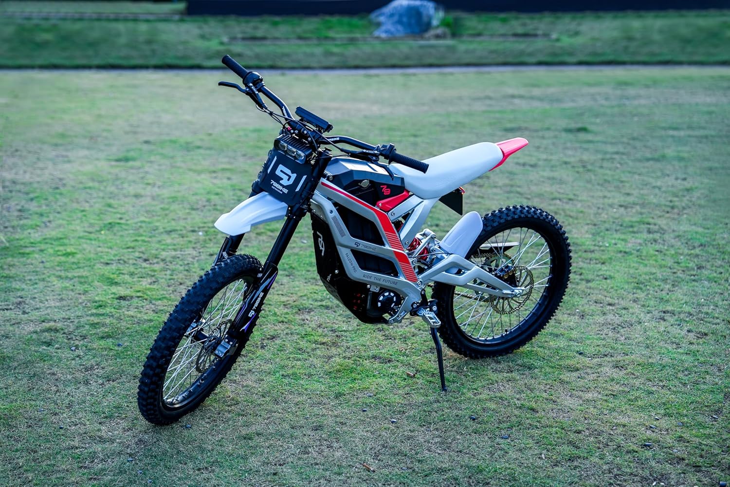 Electric Dirt Bike for Adult, Falcon Pro Platinum, 72V/35AH/10000W(Peak) Motor Ebike, 53MPH Max Speed, 410N.m Max Torque, 3.5h Fast Charging, Off-road 19" Tires, Hydraulic Disc Brake E-Motorcycle