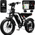 Electric Bike for Adults, 1500W Peak Motor Fat Tire Ebike 34 MPH 60 Miles Range with Apple CarPlay & Android Auto, 20" x 4.0" Full Suspension 7-Speed Electric Dirt Bike