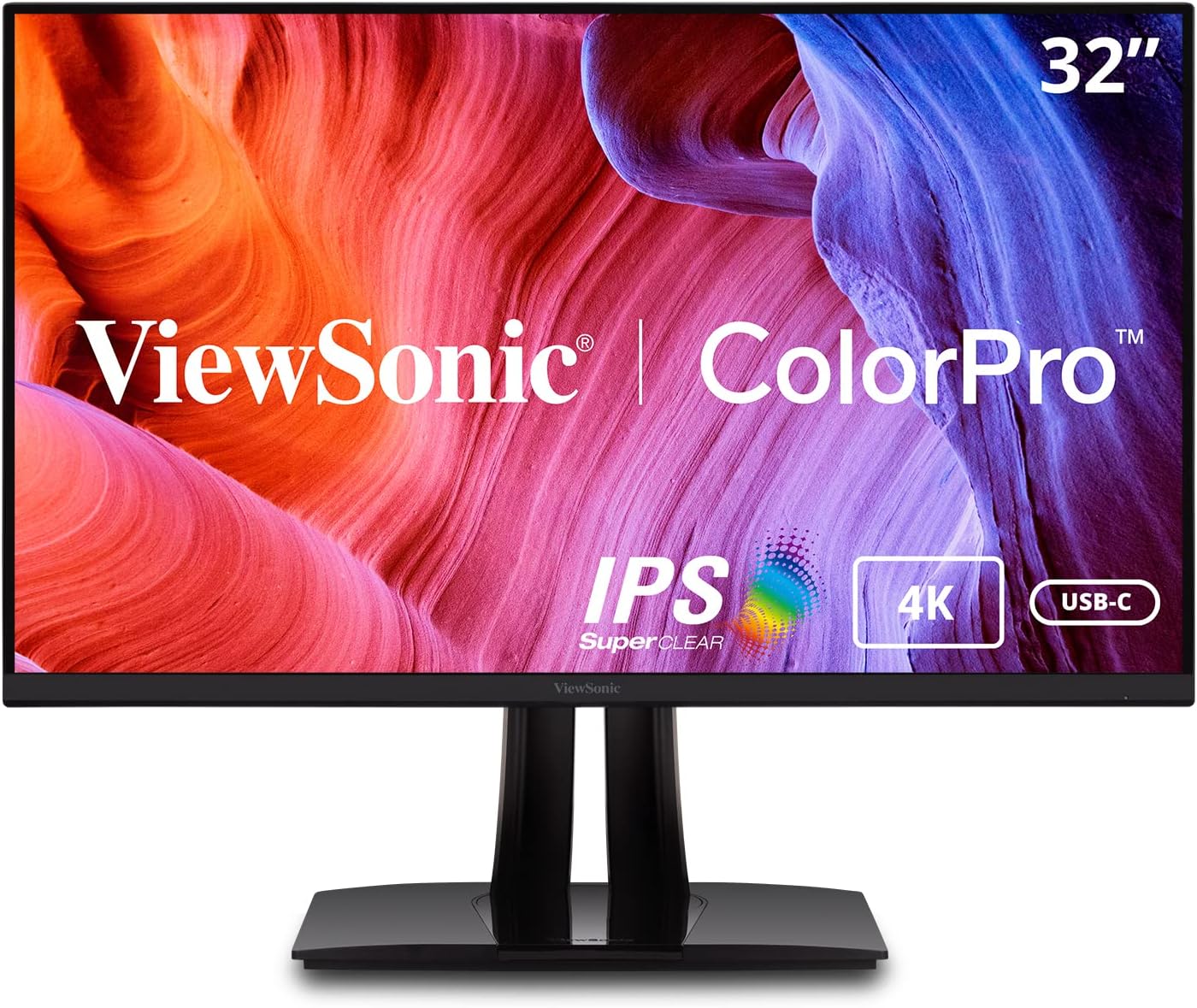 ViewSonic VP3256-4K 32" 4K UHD Professional Graphic Design Monitor with USB-C (90W) (Renewed)