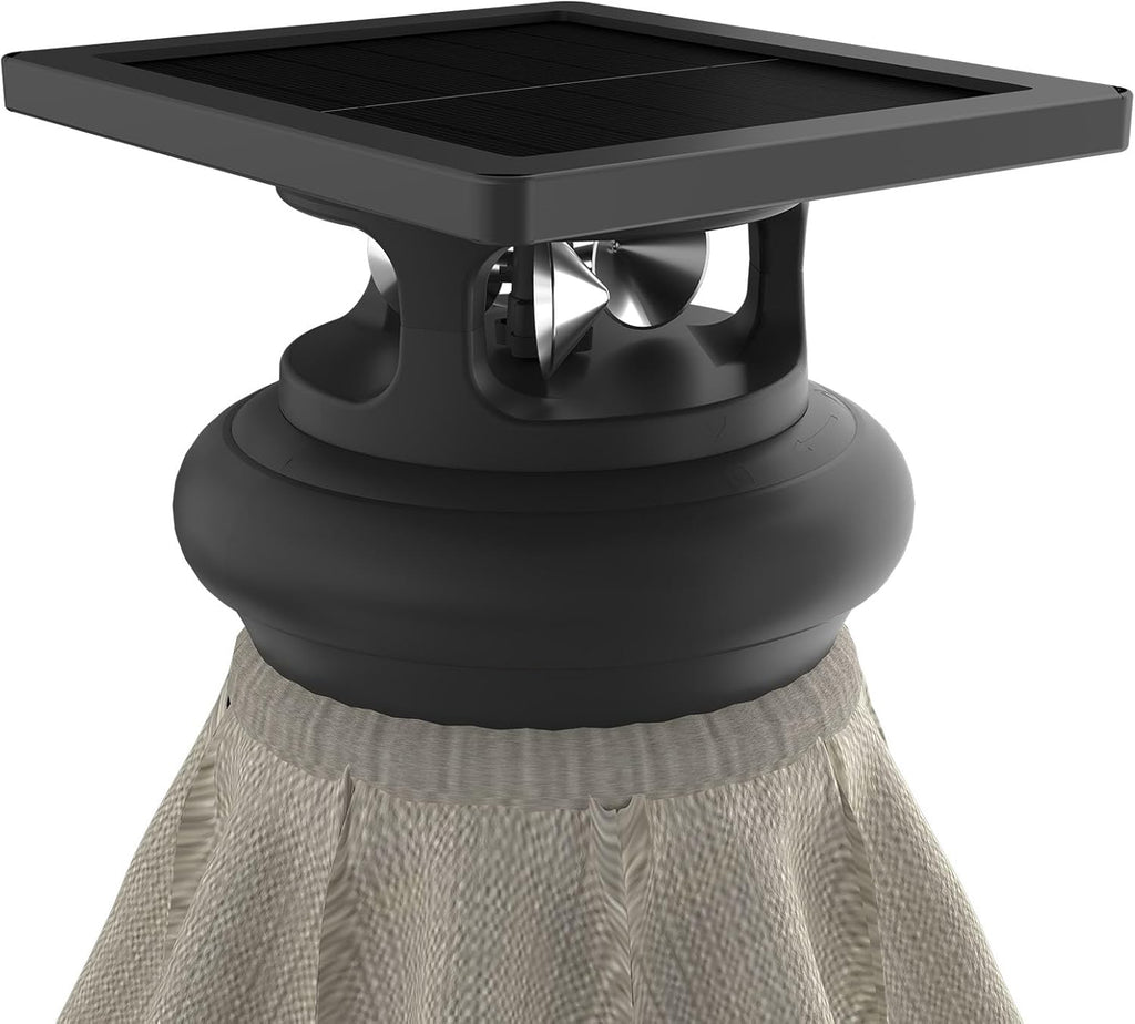 Above Height 2 Series Motorized Patio Umbrella – Remote, Solar & USB-C Charging, Center LED, Wind Sensor Auto-Close, Rust-Resistant Aluminum, UV Block for Backyard, Pool, Garden, or Beach