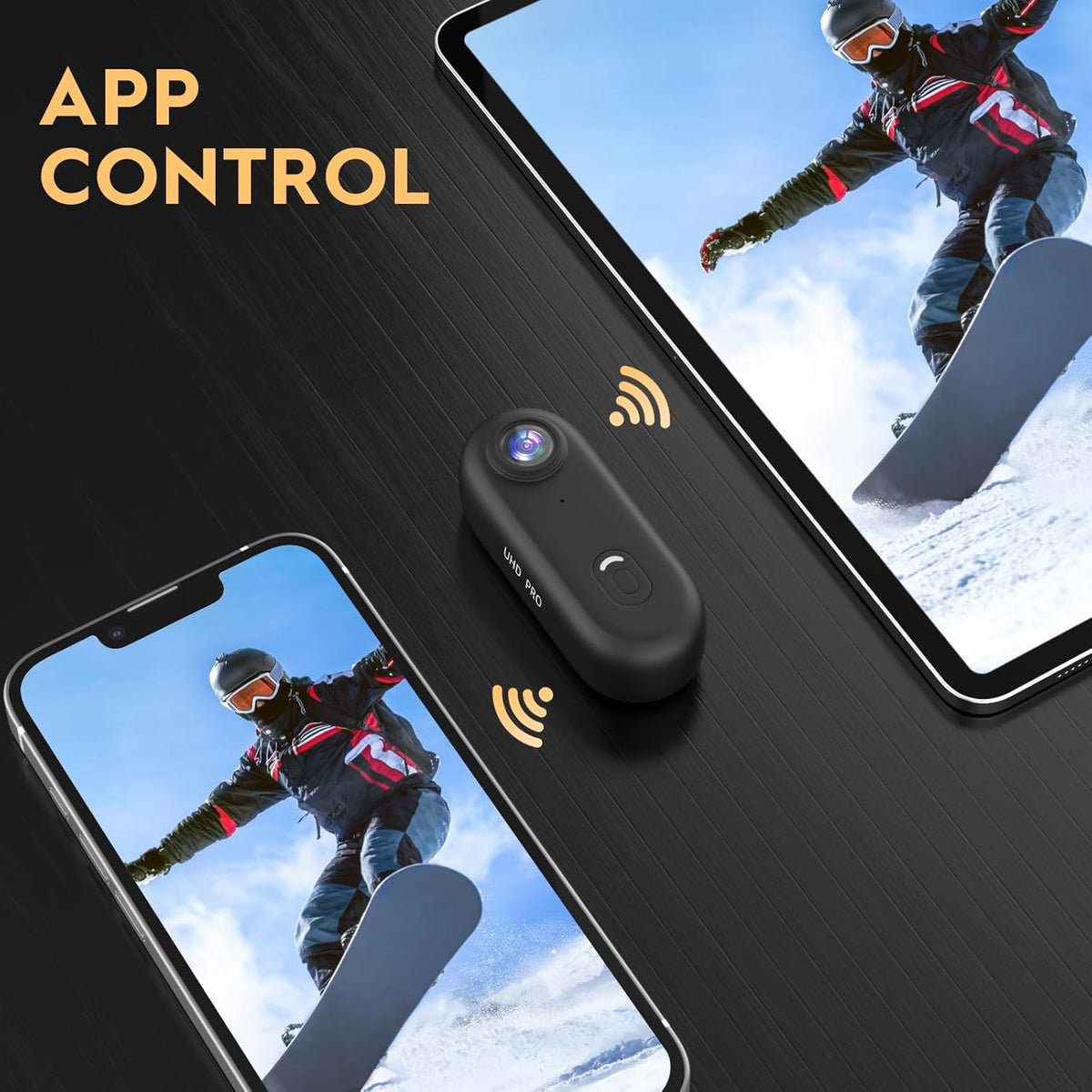 4K Thumb Action Camera, 128GB Wearable Mini Body Cam, with Magnetic Accessories, High Battery Capacity for 2H Vedio Time, Fit for Vlogging, Biking, Diving, Animals Recording