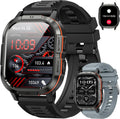 Smart Watch for Men Fitness Tracker: Military Make Answer Call Digital Mens Watches Waterproof Running Smartwatch Android Phone iPhone Samsung Compatible Sleep SpO2 Heart Rate Monitor Step Pedometer